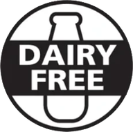 Dairy free seal printed by the seller