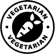 Vegetarian seal printed by the seller